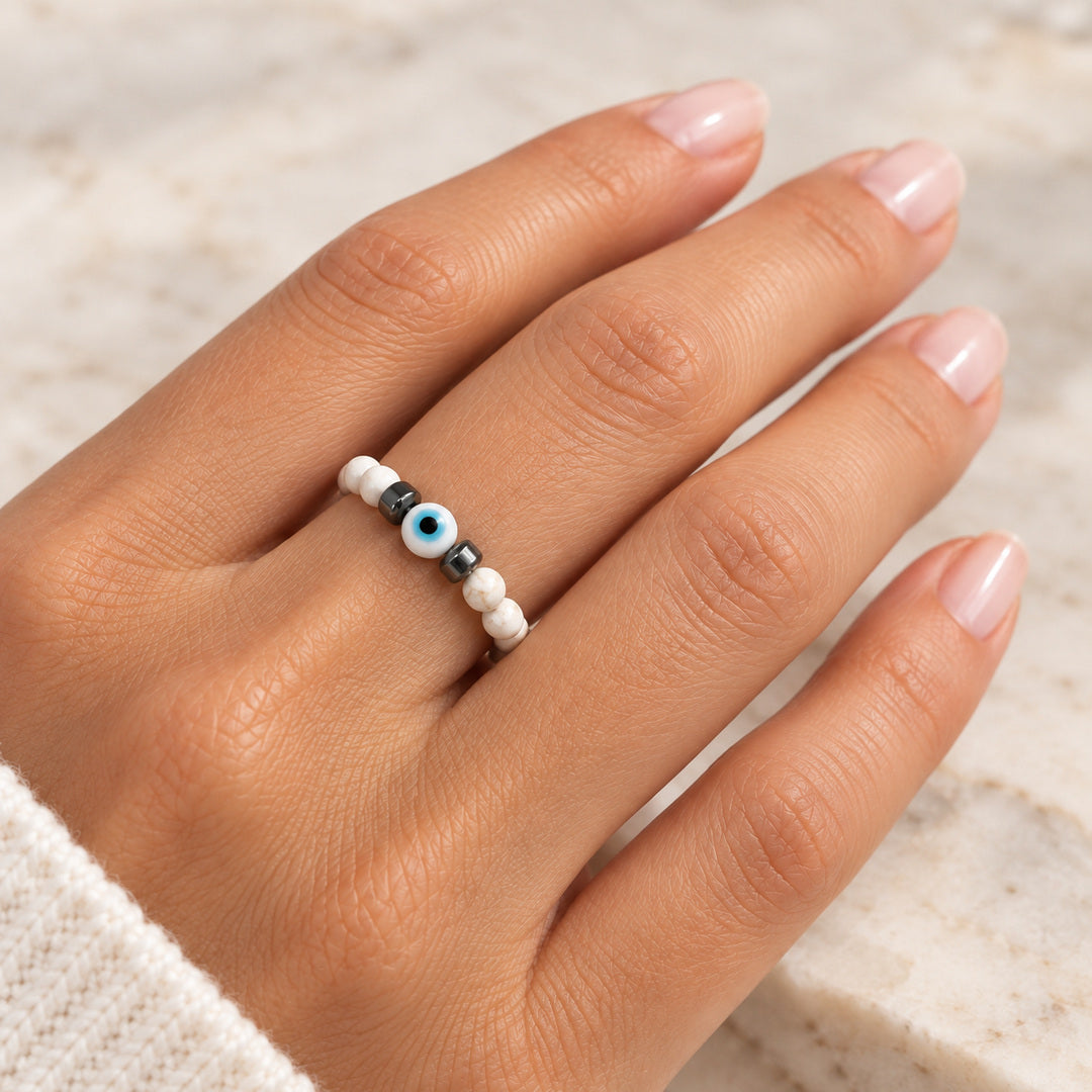 Mykonos Eye Women's Adjustable Ring