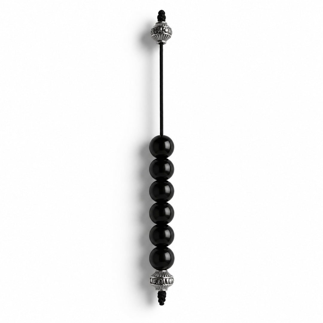 Black Beaded Begleri Accessory