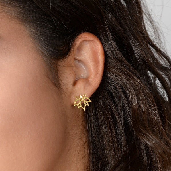 Water Lily Stud Earrings