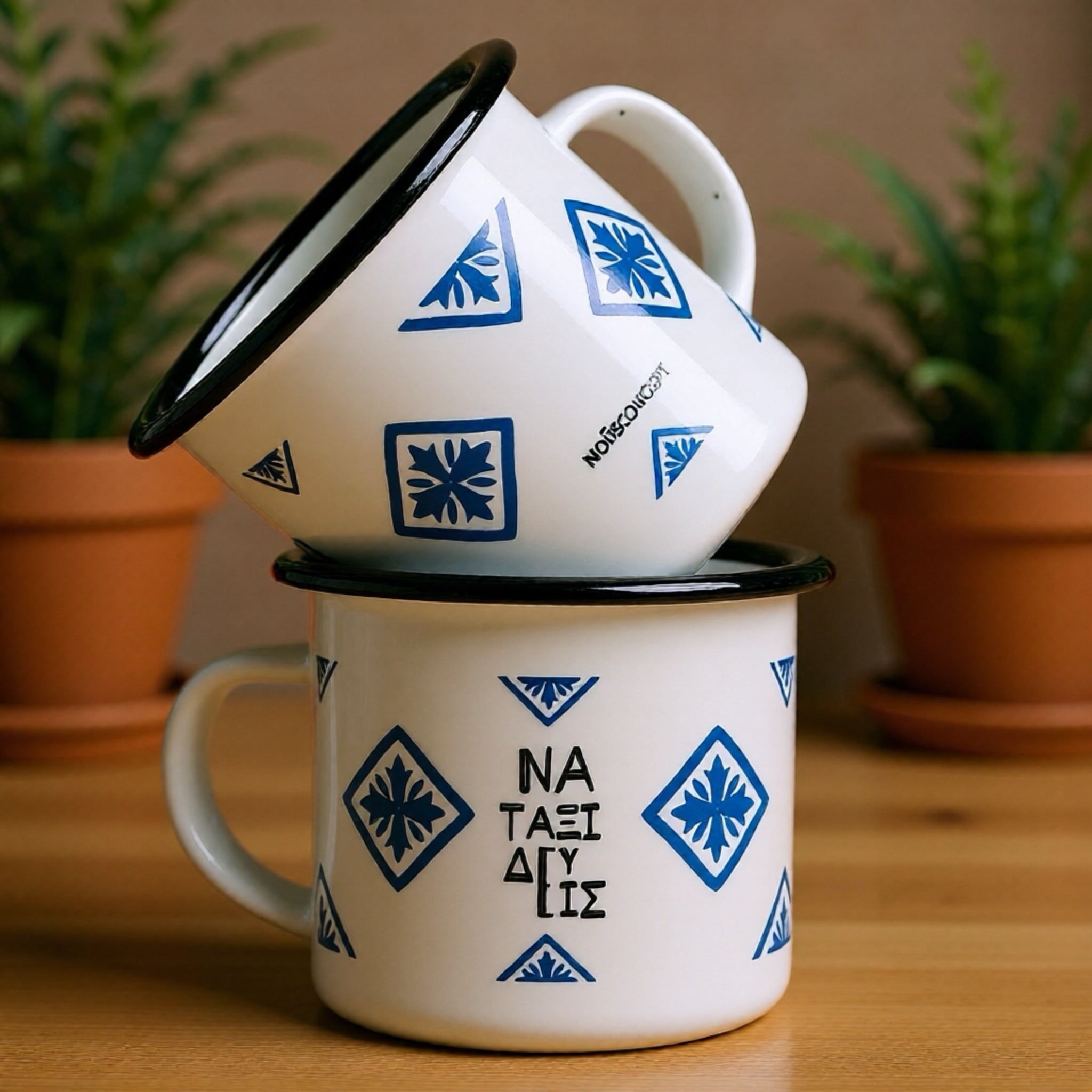 Enamel Cup "Mediterranean"