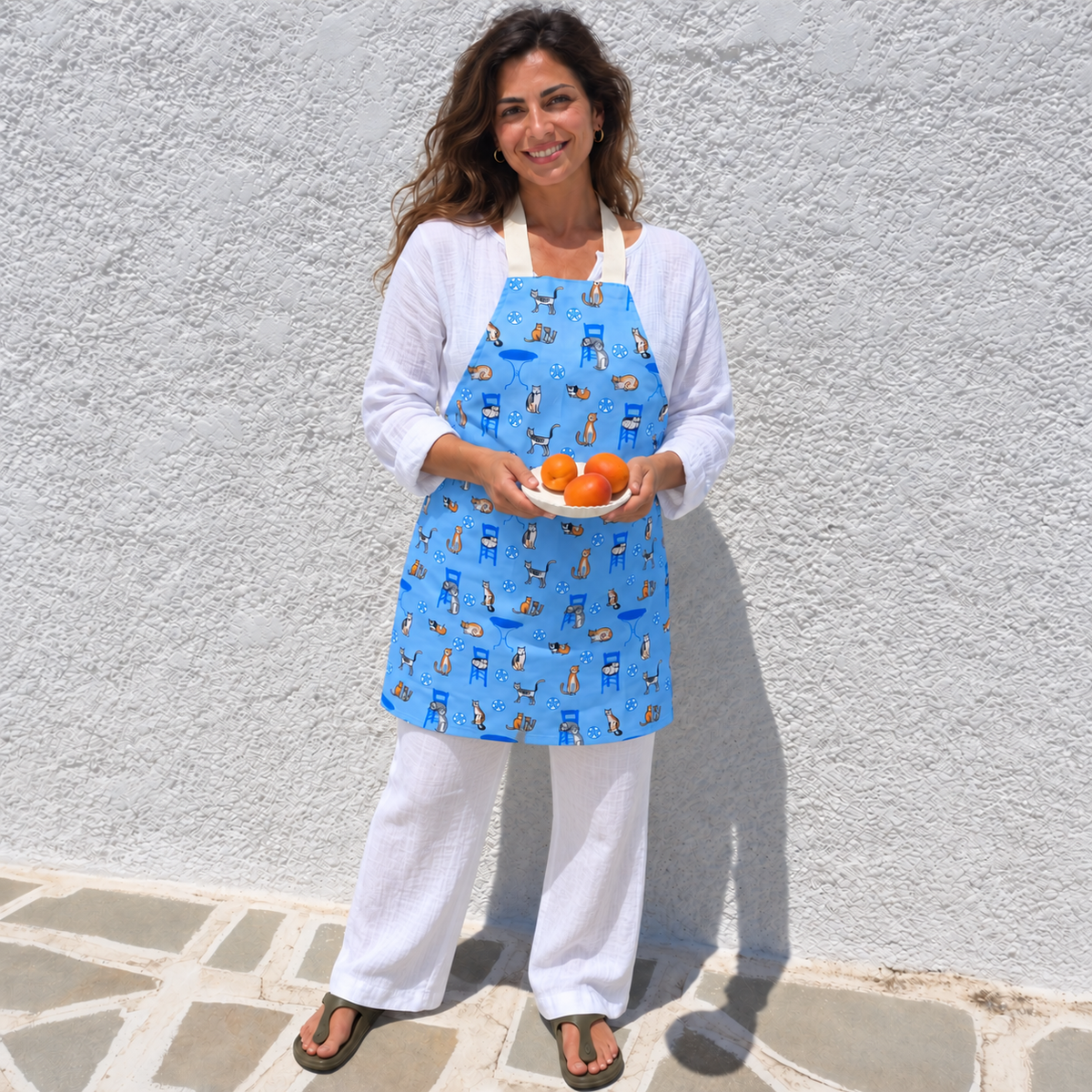 Greek Cats Water-Resistant Apron