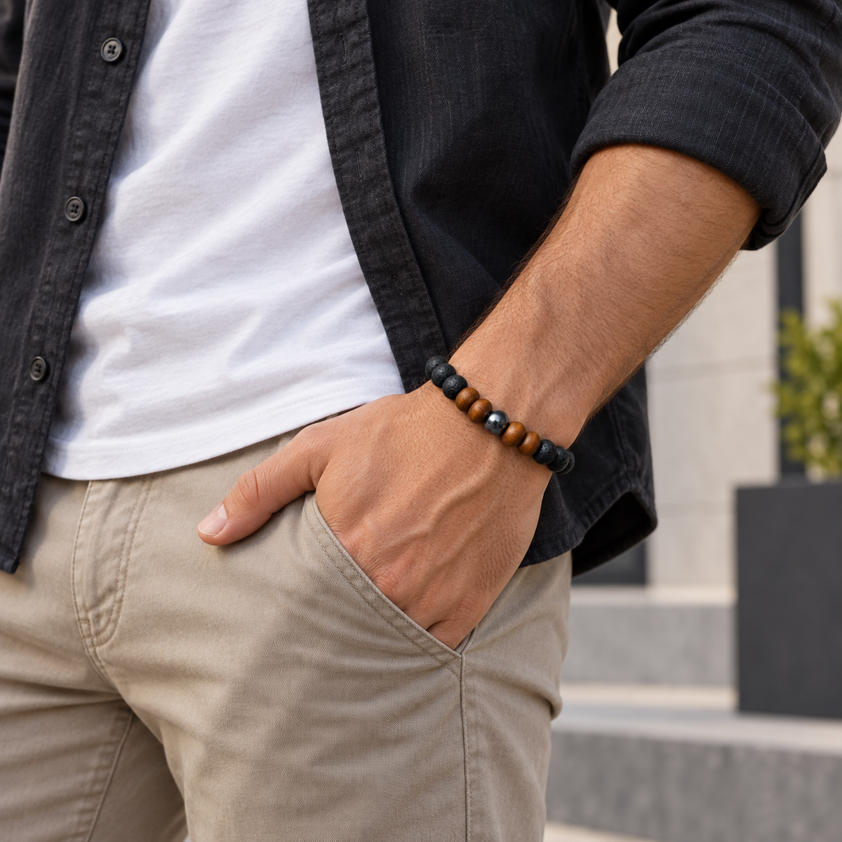 Island Men's Adjustable Bracelet