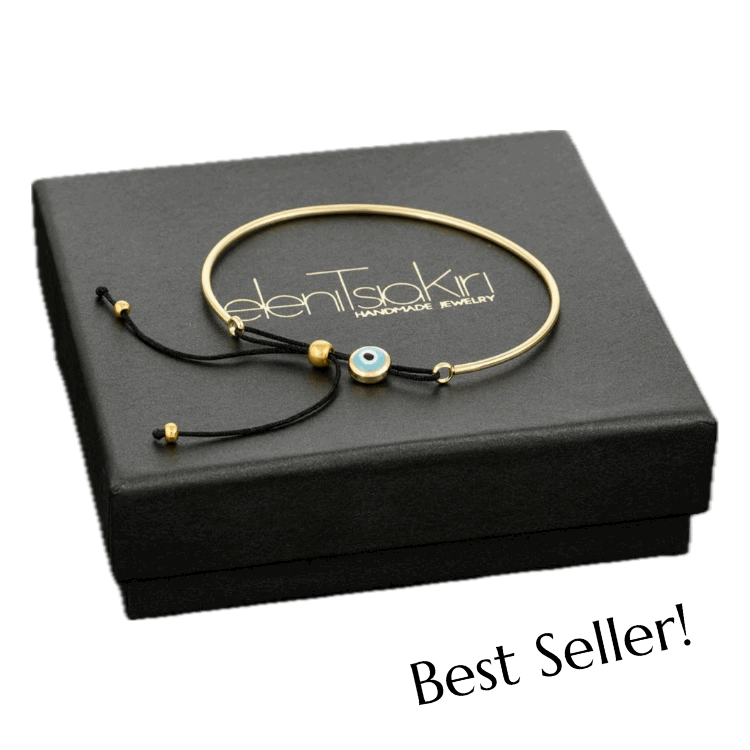 Metal Rod 18k Gold Plated Adjustable Bracelet
