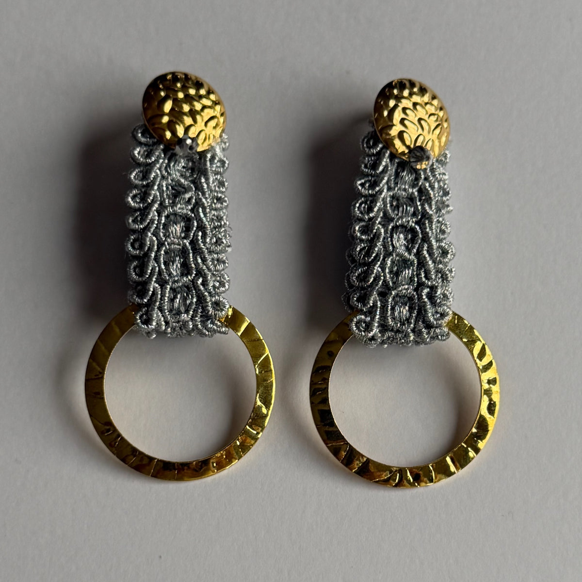 Dioni Silver Circles Earrings