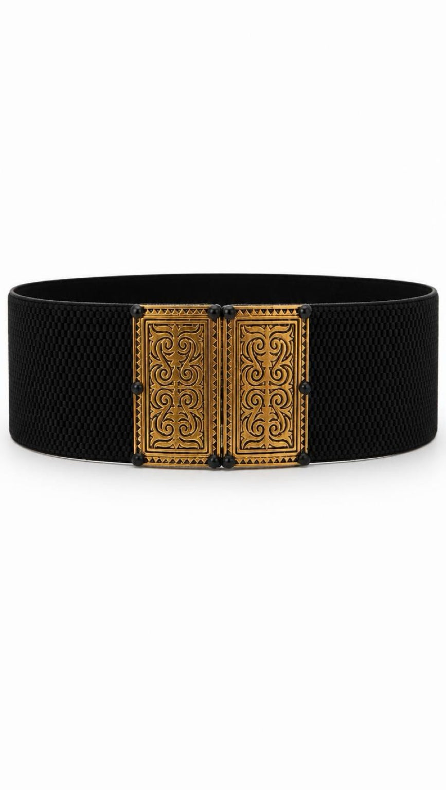 Black Belt Byzantio by Tzave Designs, handmade in Greece