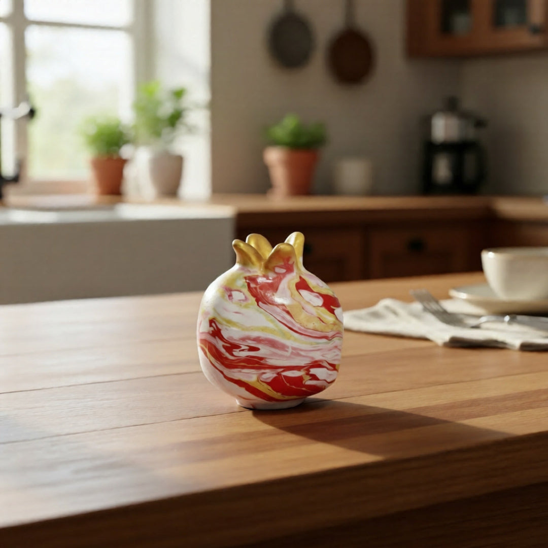 Handmade Ceramic Pomegranate by Kate Momitsa