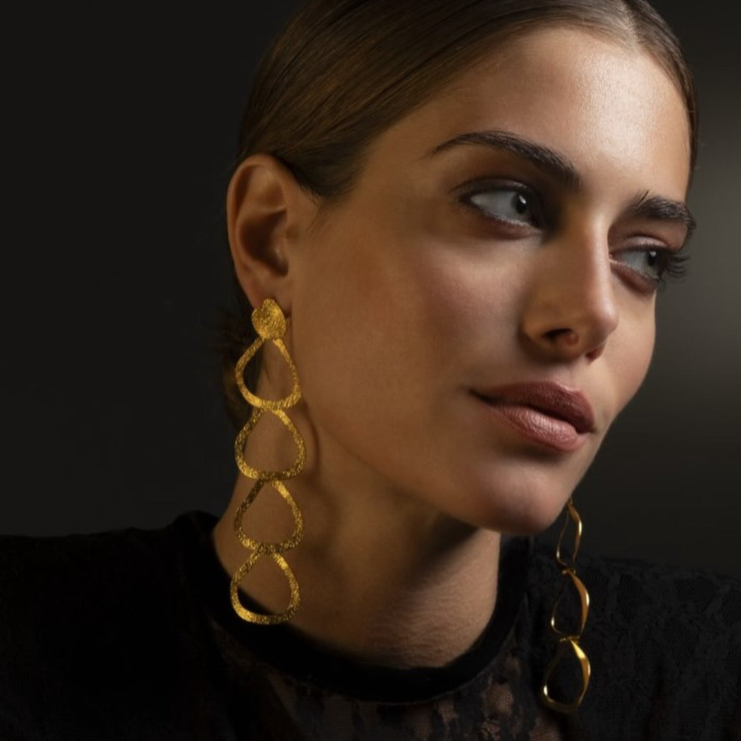 Desert Allure Earrings 24K
