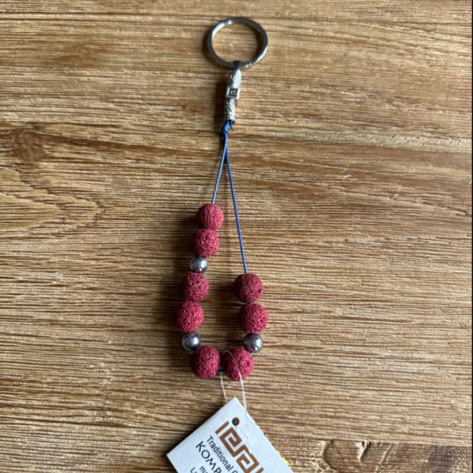 Red Lava Worry Beads
