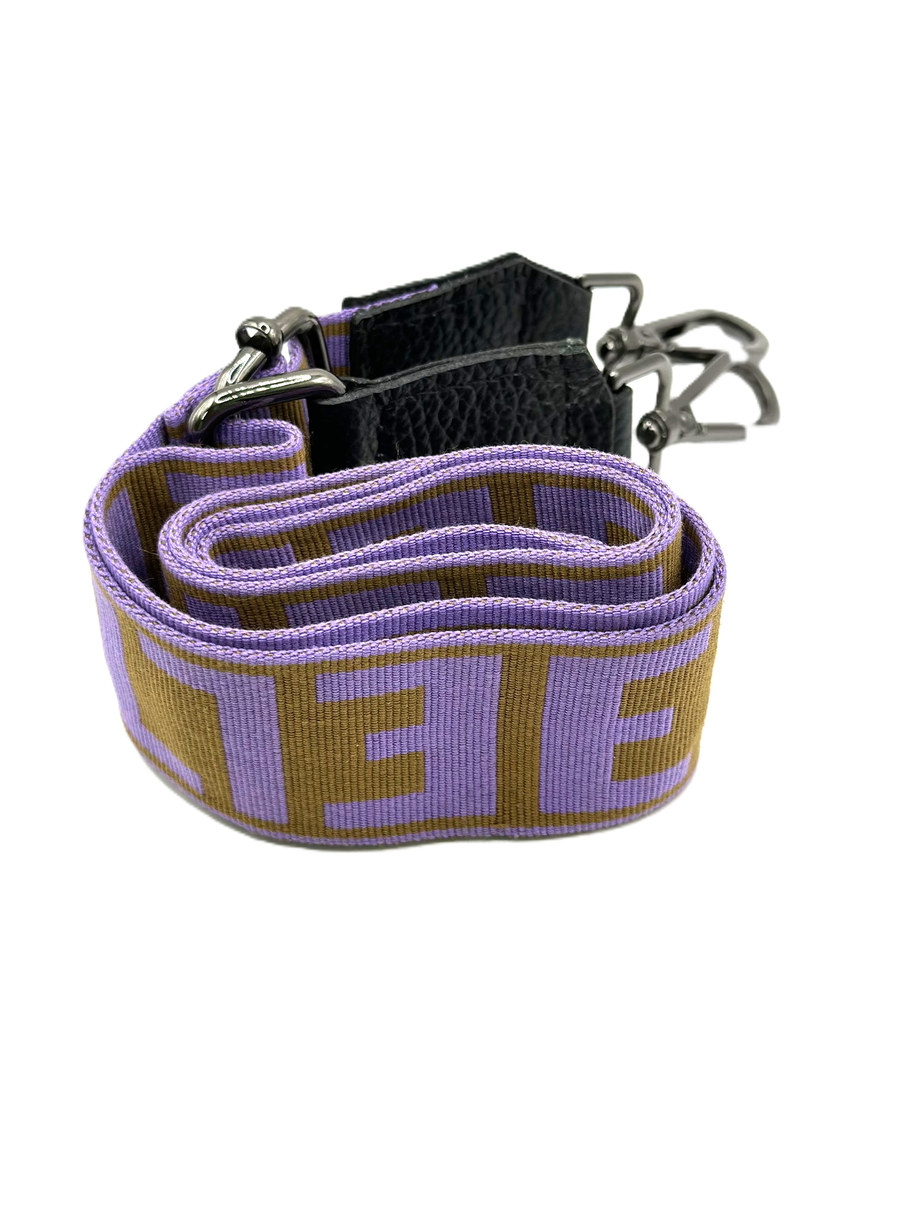 KRONOS – CLASSIC Pattern – Purple/Orange – EL Strap – Crossbody/Belt Bag