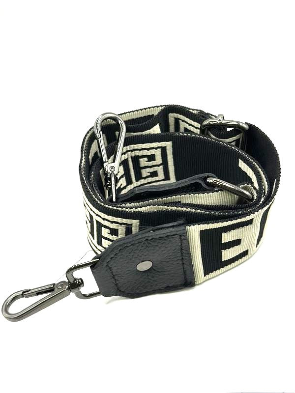 AKTI CLASSIC Pattern Tote Bag – Ecru/Black