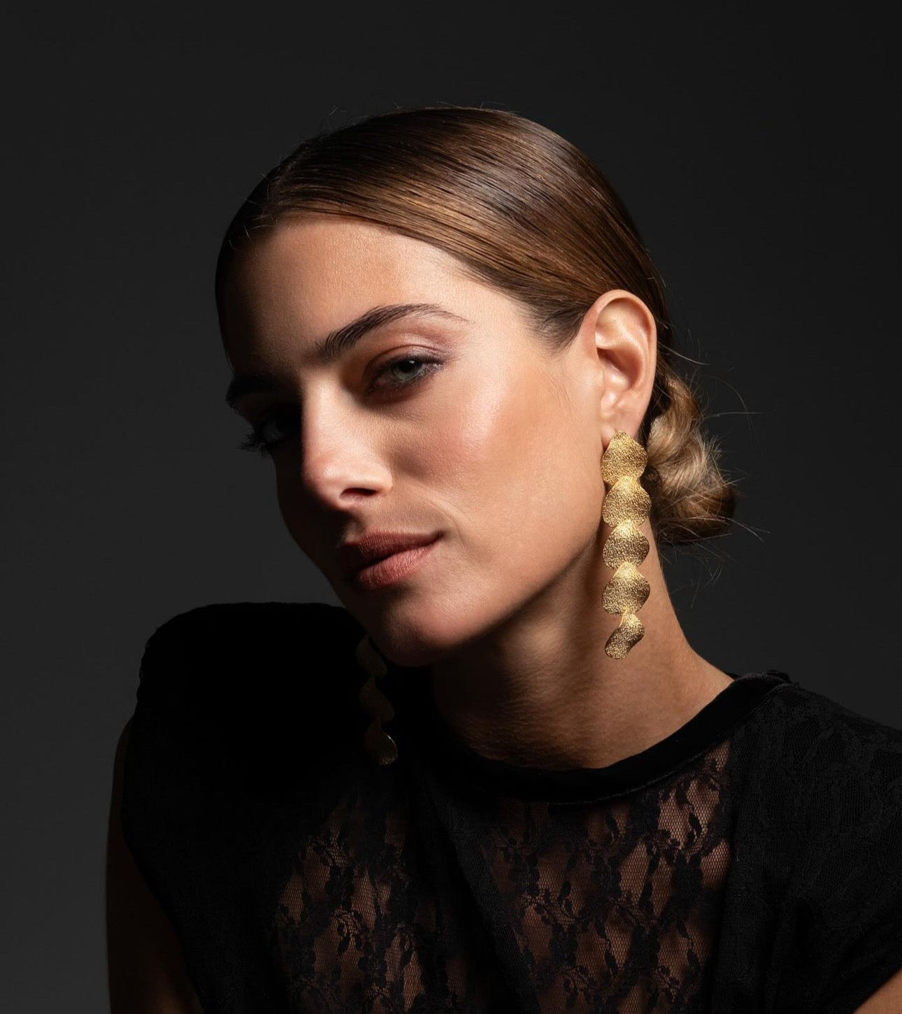 Desert Allure Earrings Long 24K