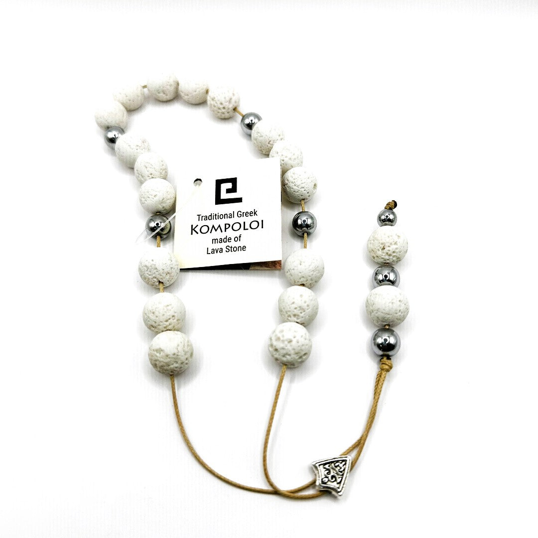 White Lava Worry Beads