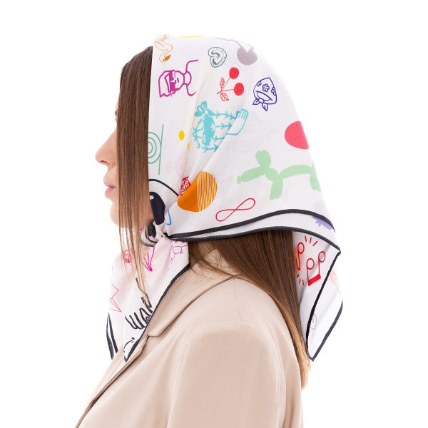 Little Things White Scarf