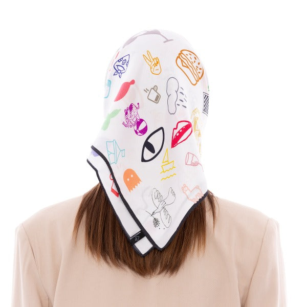 Little Things White Scarf