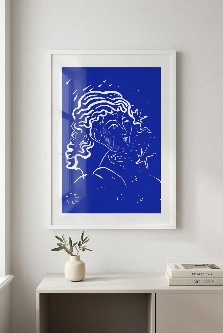 Blue Angel Print