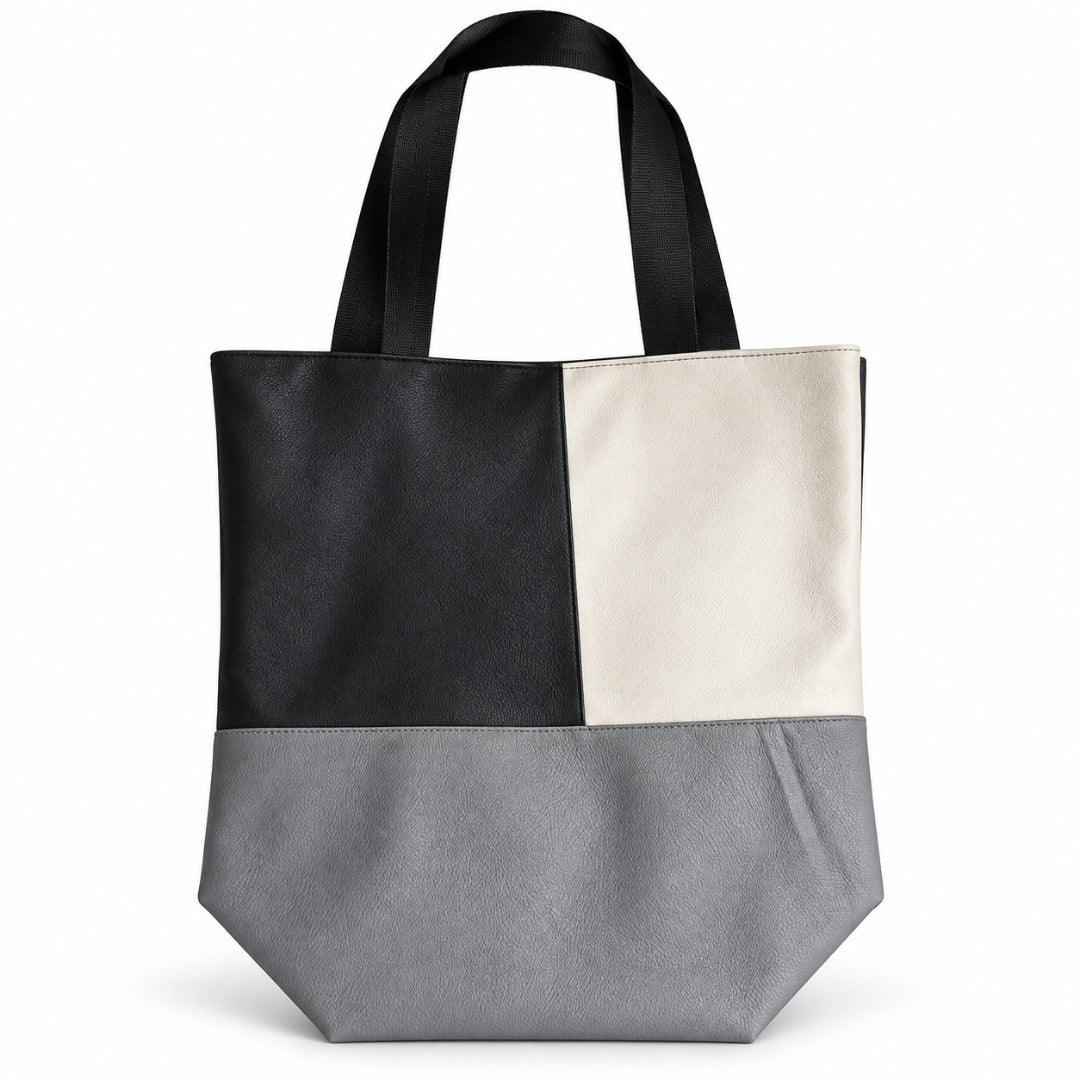 Black Grey Color Tote Bag