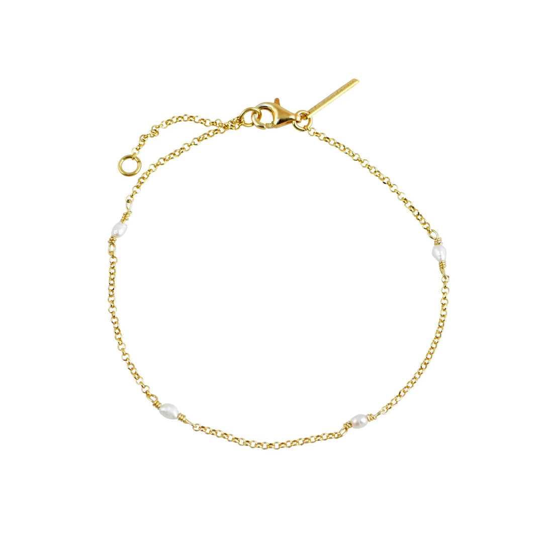 Pearls 18K Gold Plated Bracelet
