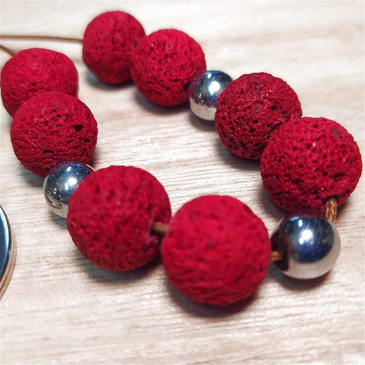 Red Lava Worry Beads