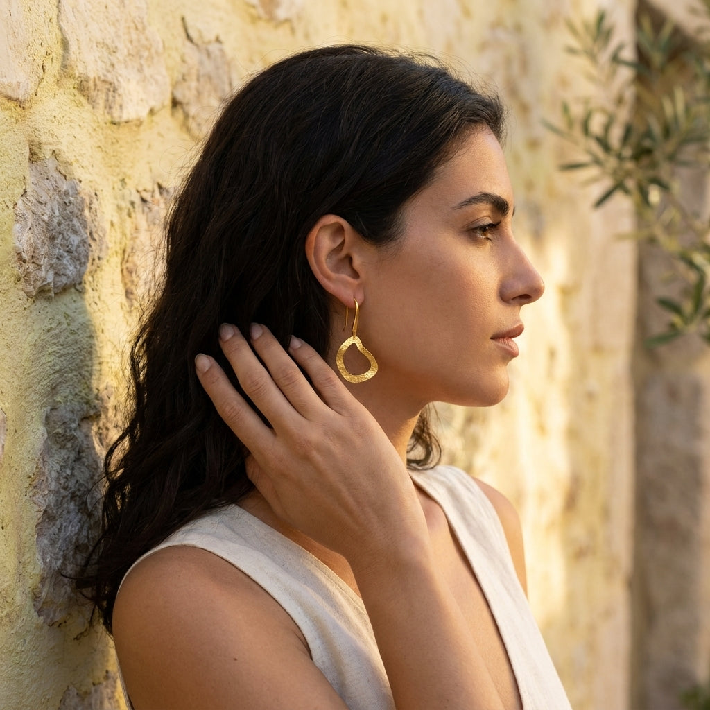 Desert Allure Earrings 24K