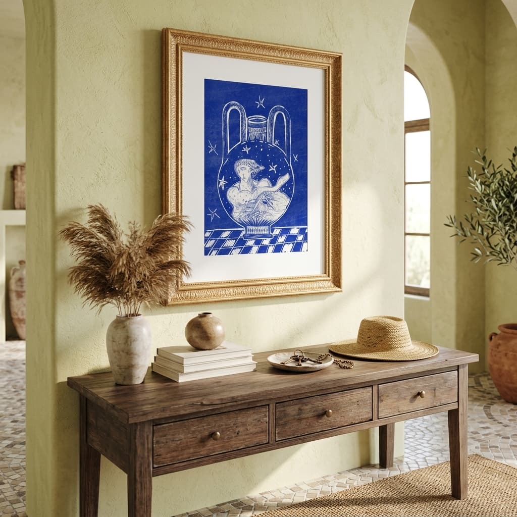 Blue Vase 1 Print