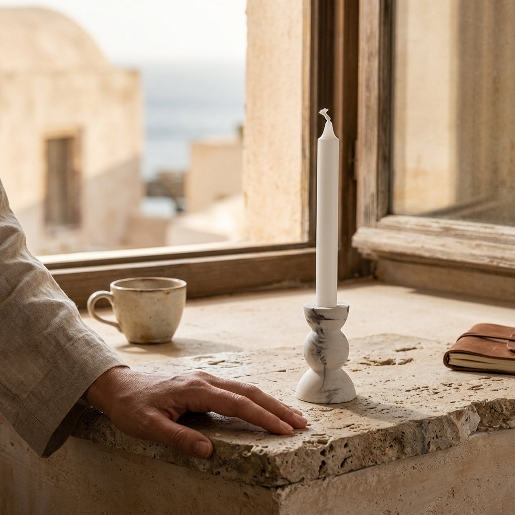 Ceme Deco Botanica Candle Holder – contemporary minimalist design, handcrafted in Greece