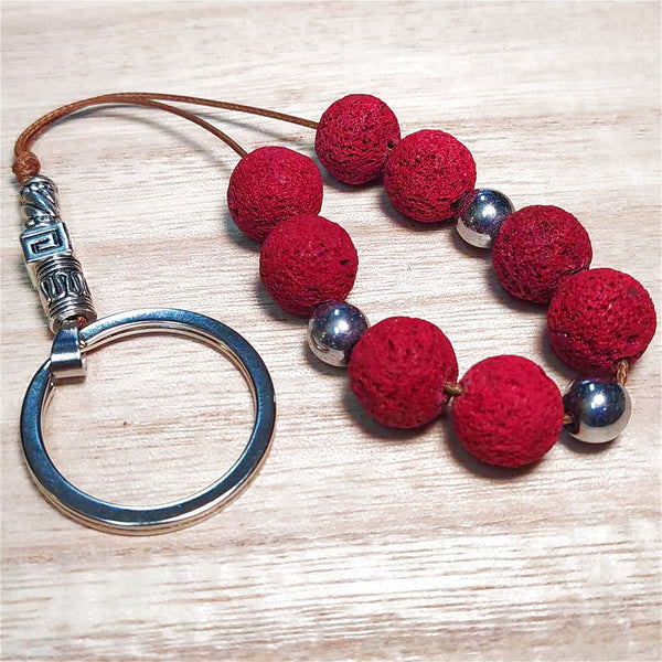 Red Lava Worry Beads