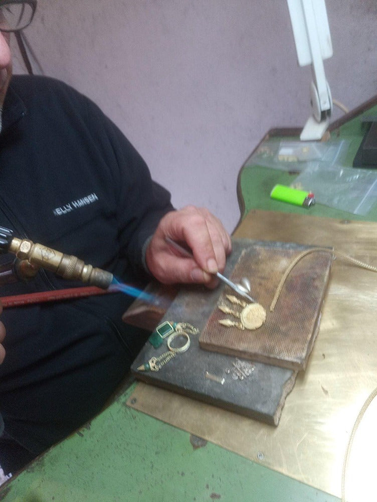 Hanging Amphoreas 24k Gold Plated Earrings