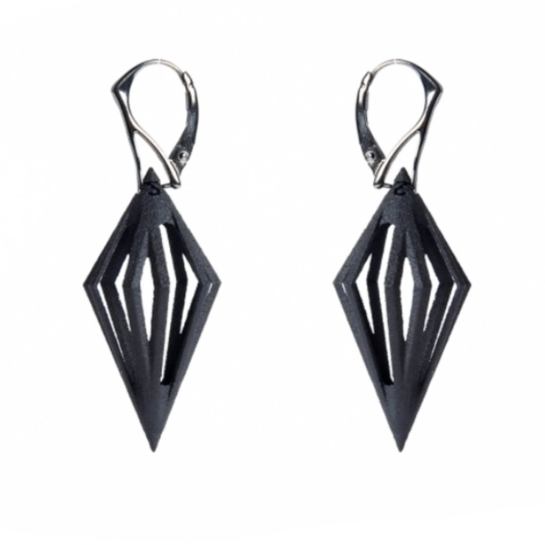 Fusion 3D Earrings Architectural Statement Earrings SENSE-S