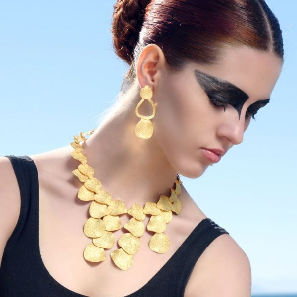 Desert Allure Earrings 24K