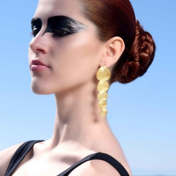 Desert Allure Earrings Long 24K