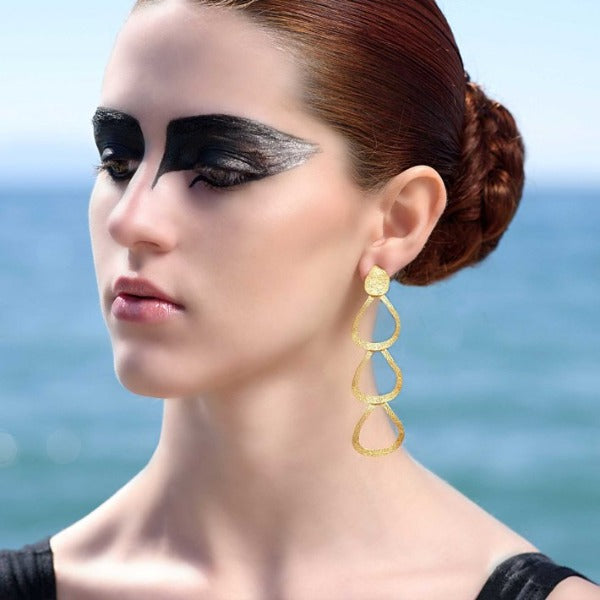 Desert Allure Earrings 24K