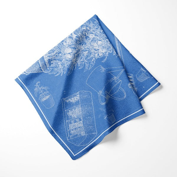 Garden Of Blue Scarf