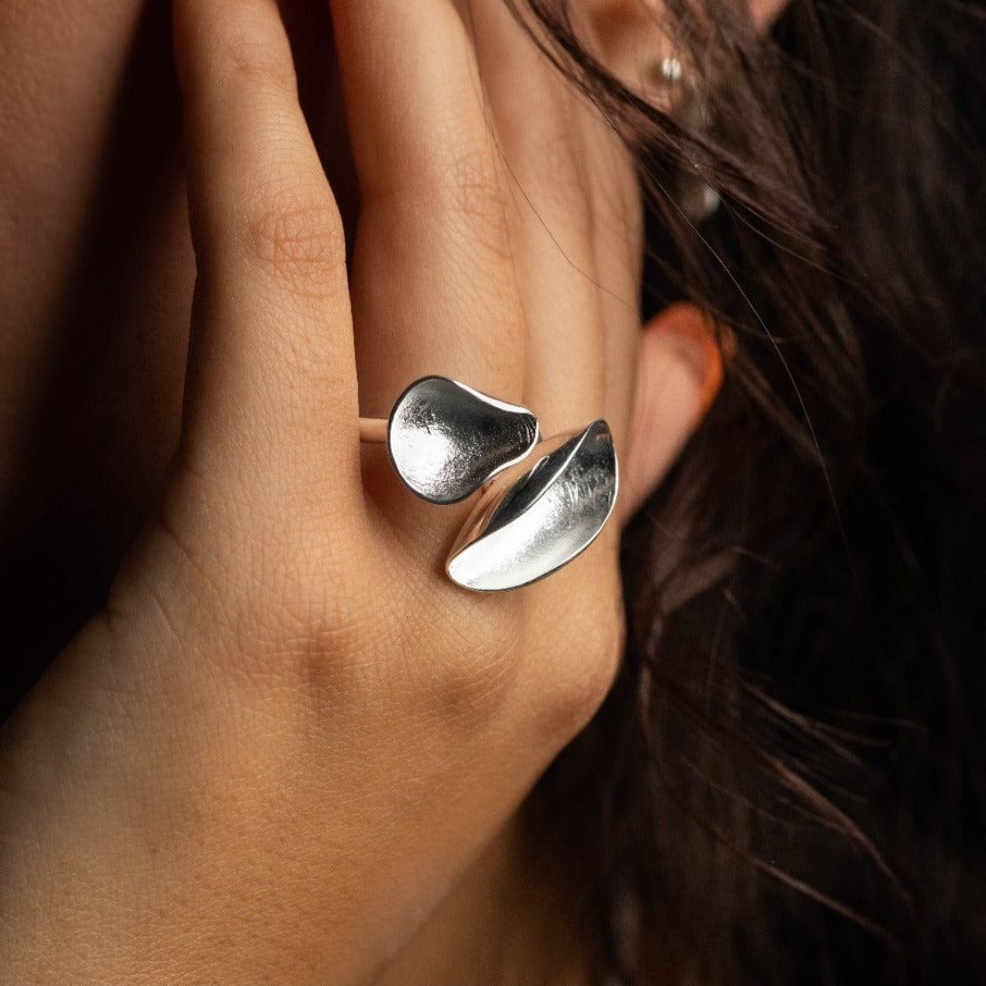 Edem Adjustable Silver Ring