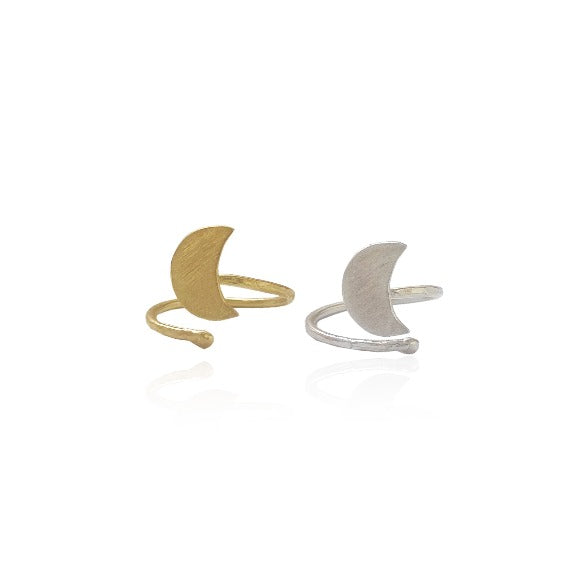 Half Moon Adjustable Ring