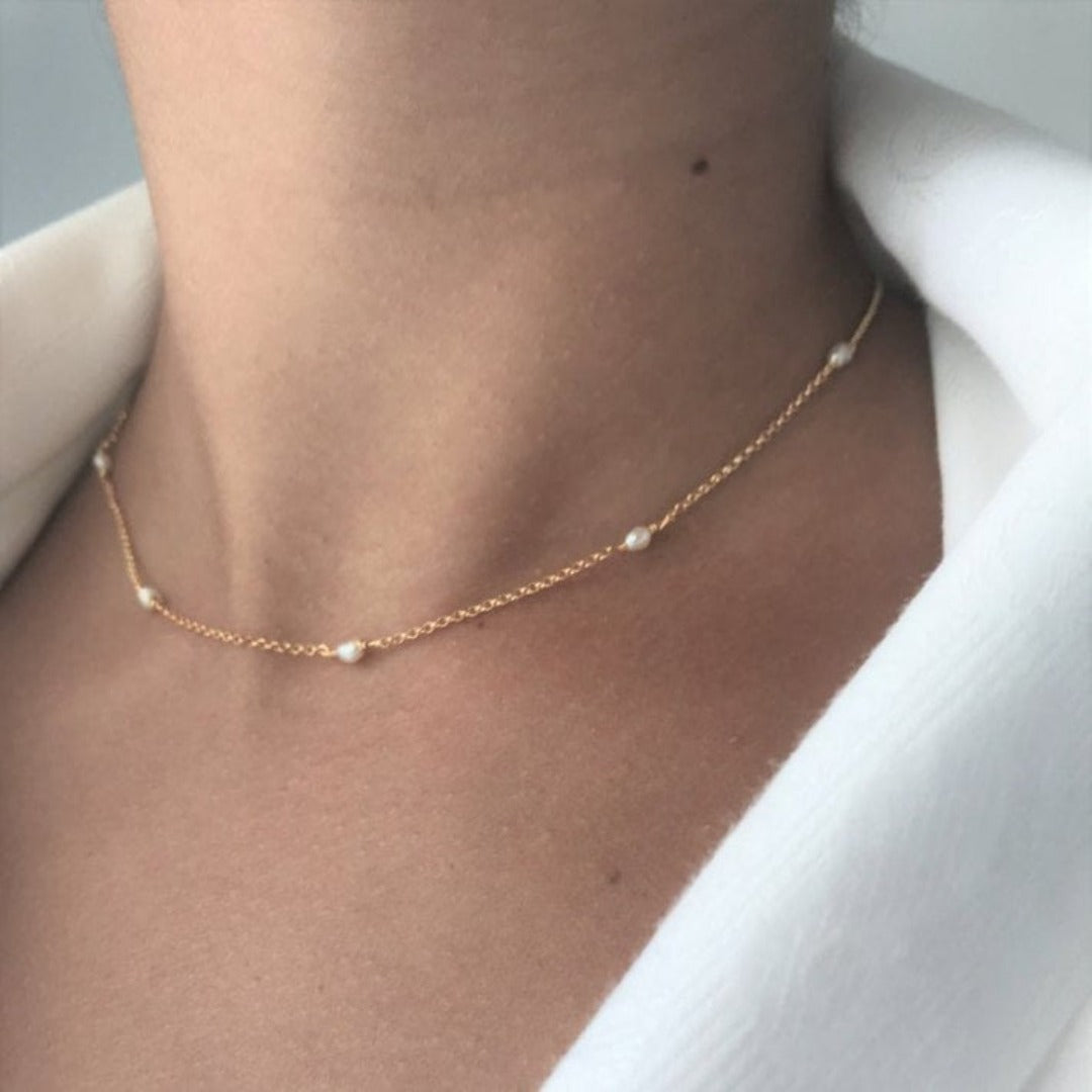 Pearls 18K Gold Plated Necklace