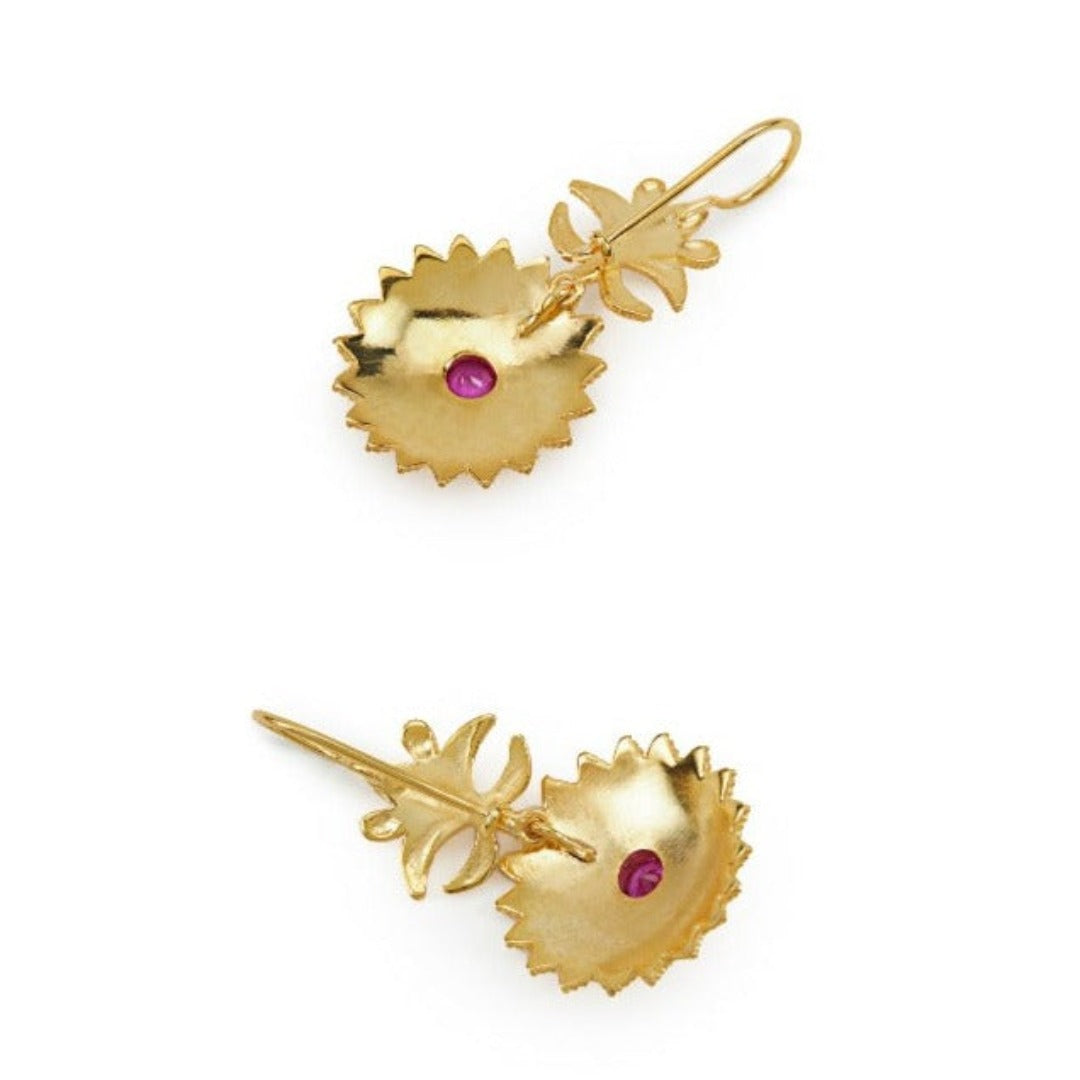 Anthemion 24k Gold Plated Earrings