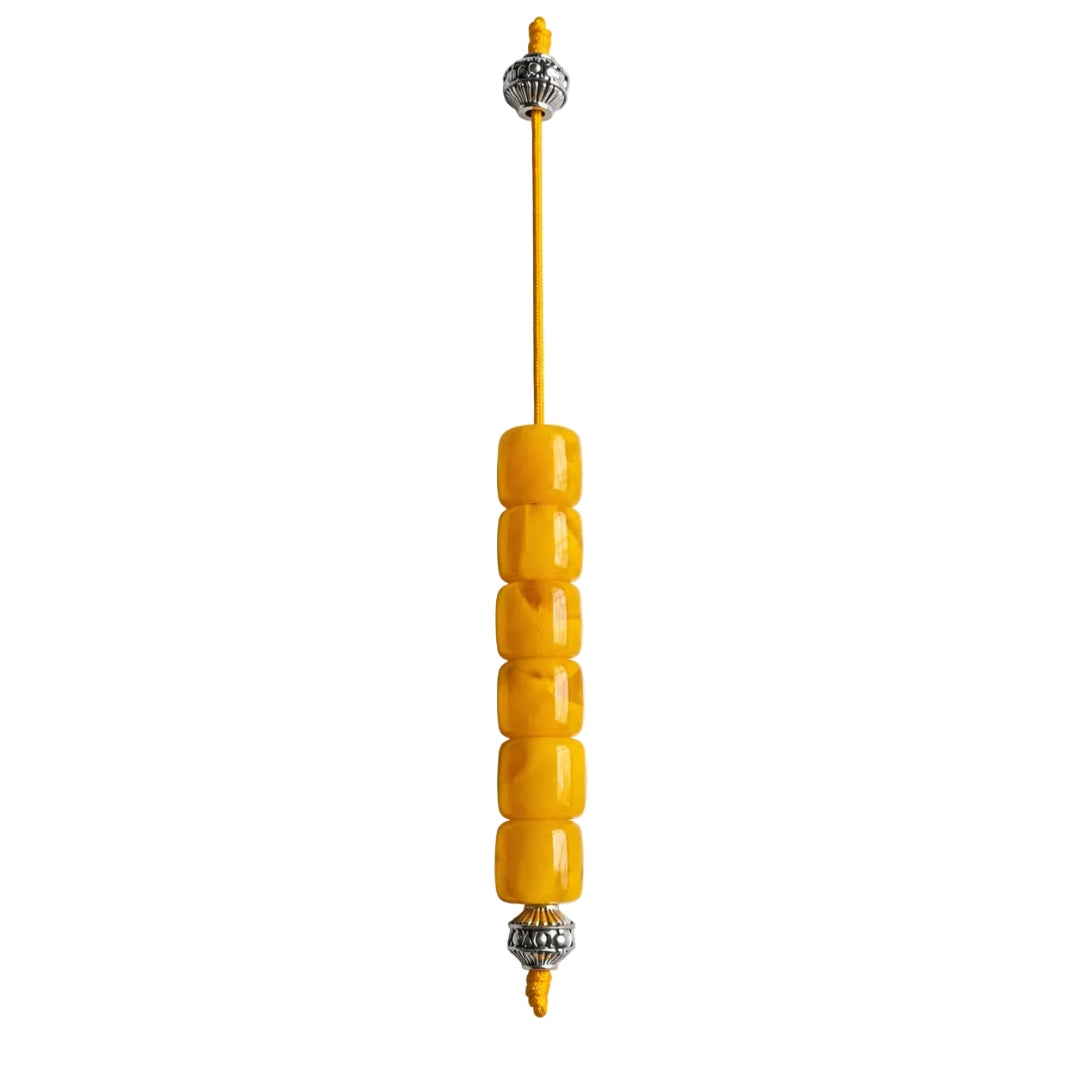Yellow Beaded Begleri Accessory