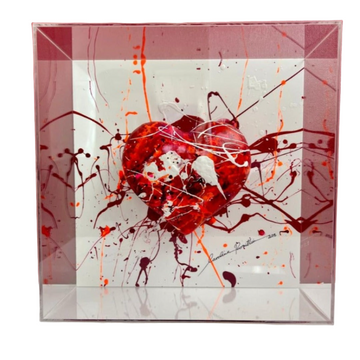 True Red Heart Plexiglass