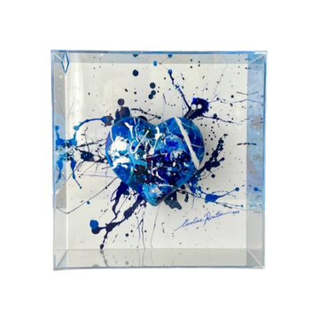 True Blue Heart Plexiglass