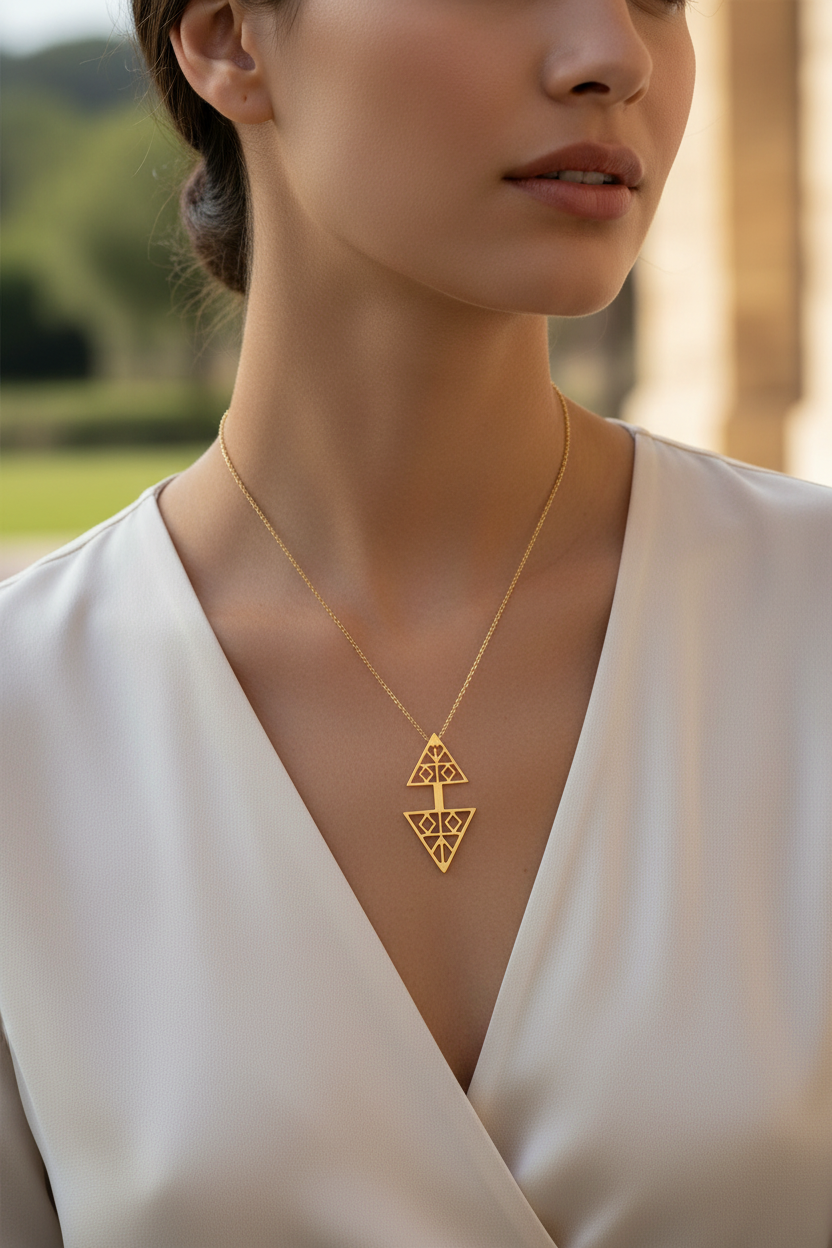 Dovecote 18K Gold Plated Pendant