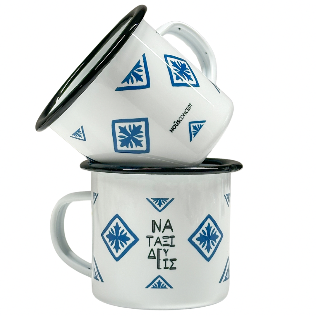 Enamel Cup "Mediterranean"