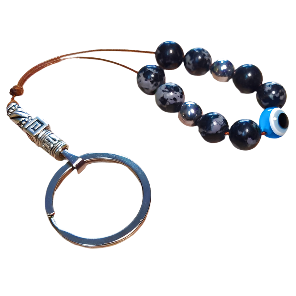Keychain Eye Dark Blue Worry Beads