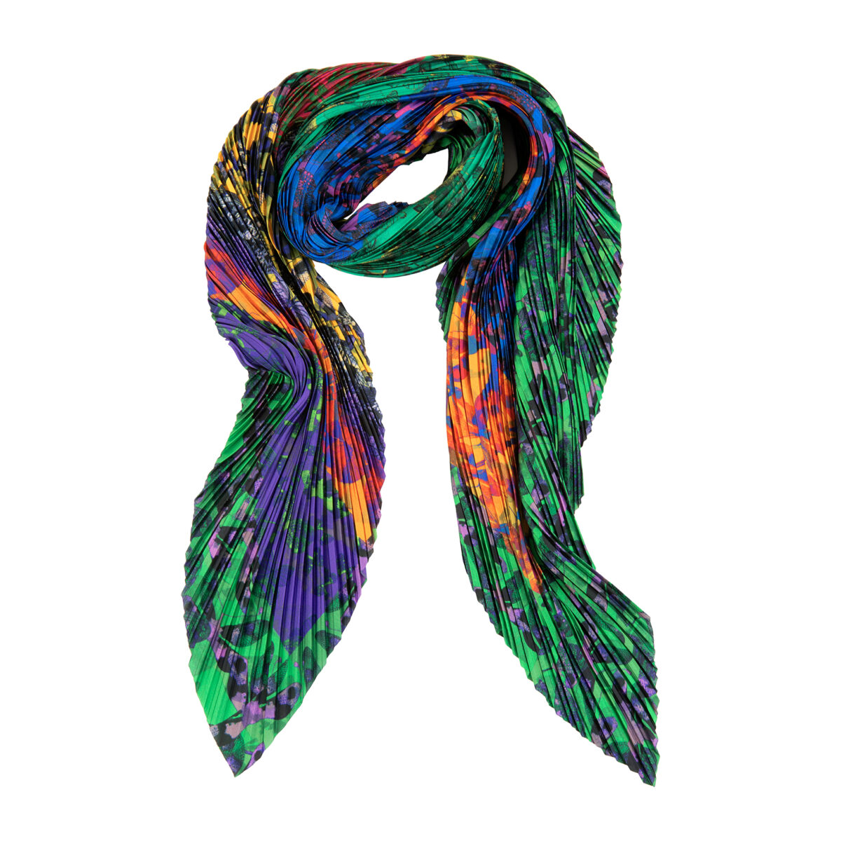 Insecta pleated satin foulard by Alexandra Tsoukala
