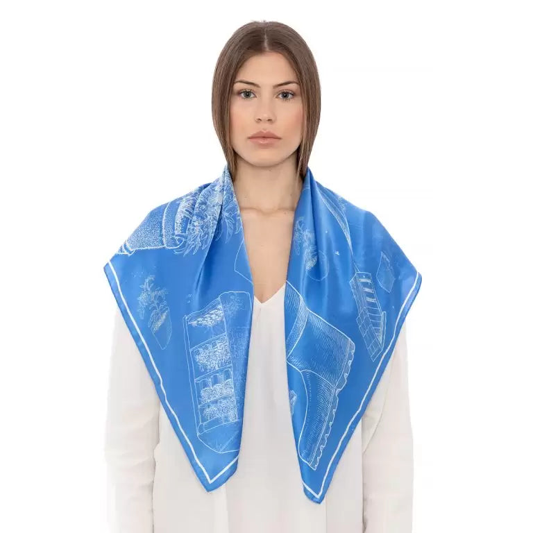 Garden Of Blue Scarf