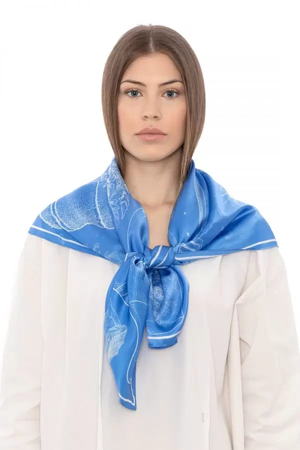 Garden Of Blue Scarf