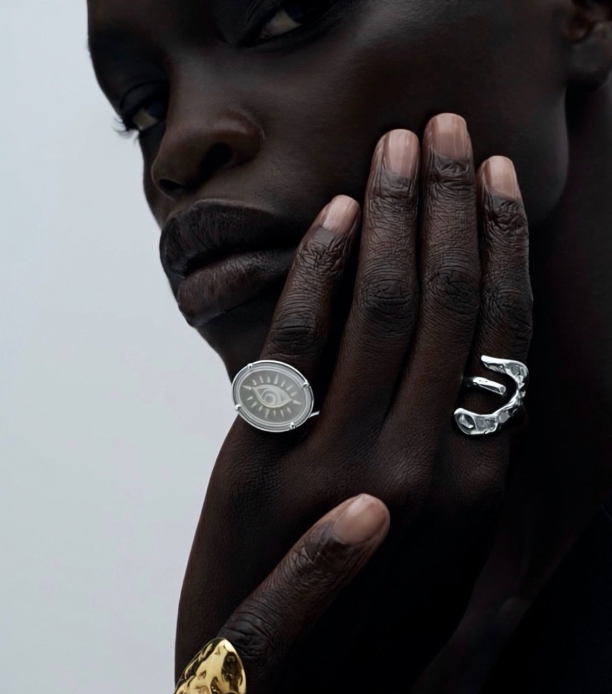 Mazi Silver Sterling Adjustable Ring