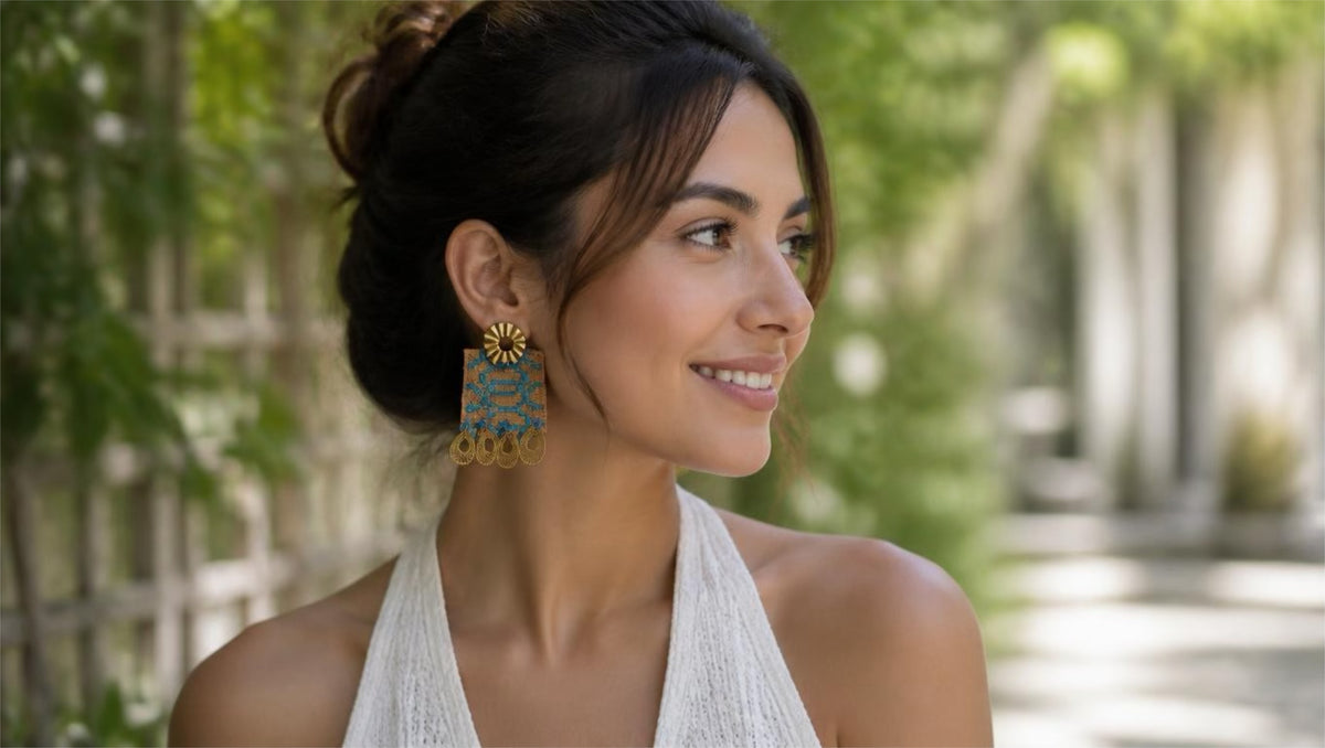 Lora Blue Earrings
