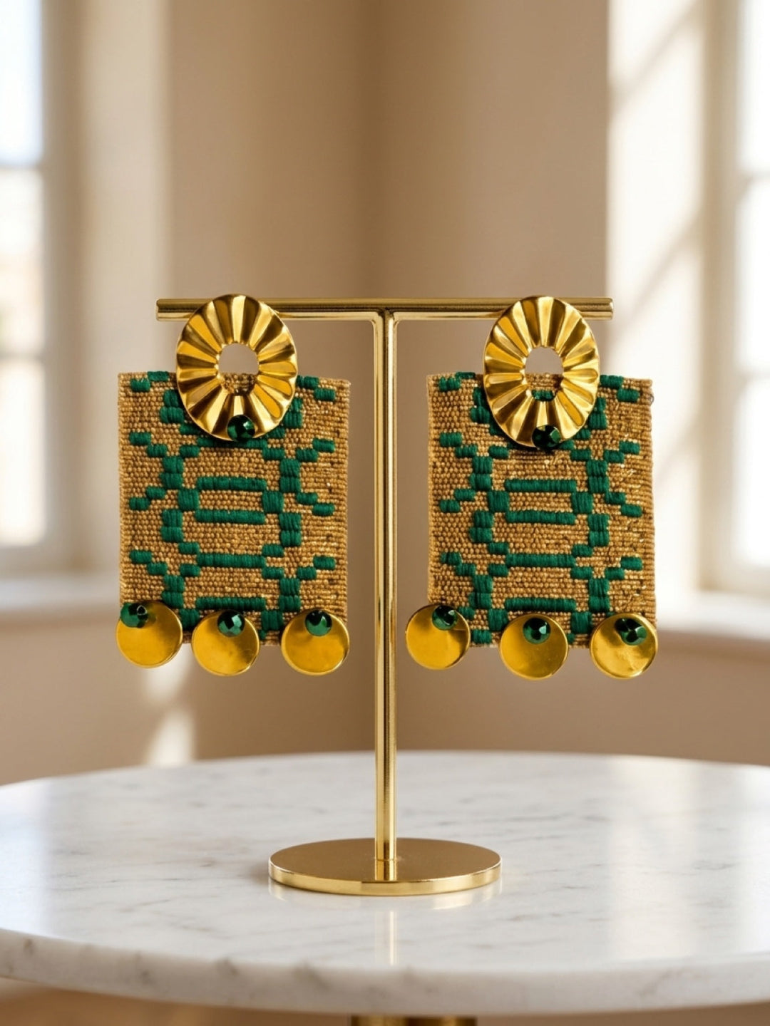 Lora Green Earrings