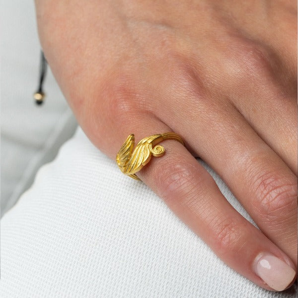 Oreithyia Gold Adjustable Ring