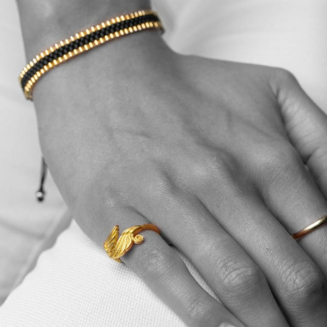 Oreithyia Gold Adjustable Ring